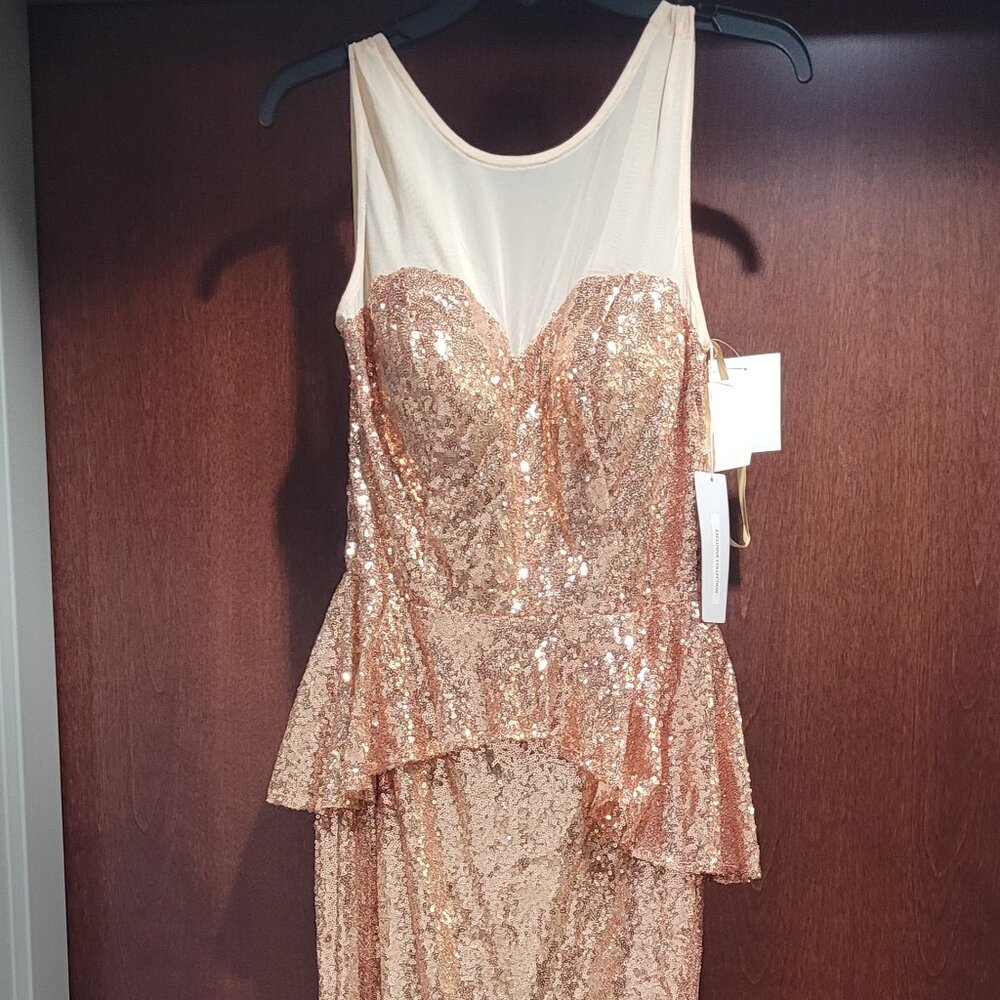 Jovani 40025 Size 8 Gold Prom Dress